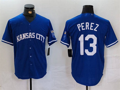 KC.Royals #13 Salvador Perez Royal Player Game Jersey Stitched Baseball Jerseys baseball jersey product view 1