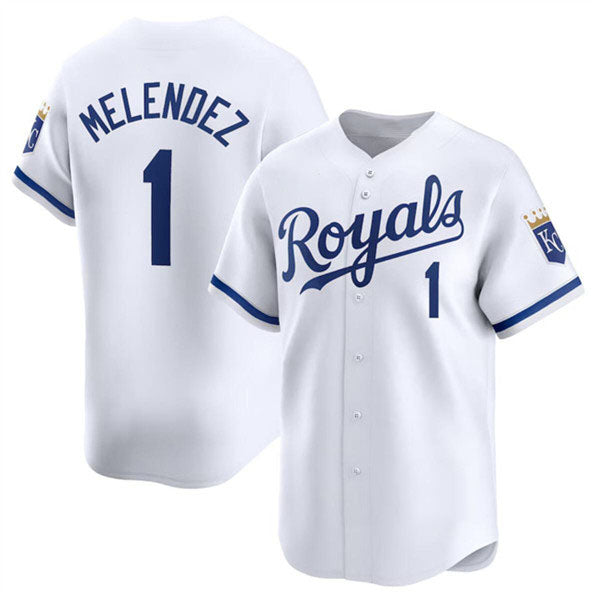KC.Royals #1 MJ Melendez Player White Limited Stitched Baseball Jerseys baseball jersey product view 1