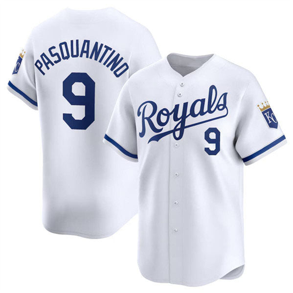 KC.Royals #9 Vinnie Pasquantino Player White Limited Stitched Baseball Jerseys baseball jersey product view 1