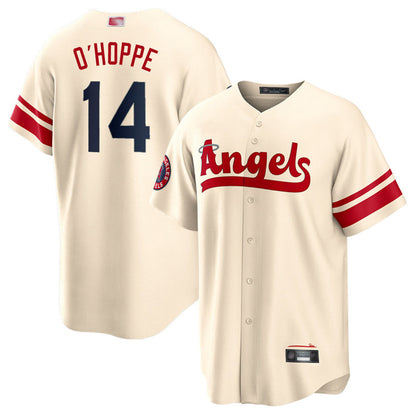LA.Angels #14 Logan O'Hoppe Player Cream City Connect Replica Baseball Jerseys baseball jersey product view 1