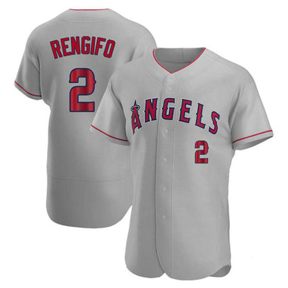 LA.Angels #2 Luis Rengifo Player Gray Limited Elite Baseball Jerseys baseball jersey product view 1