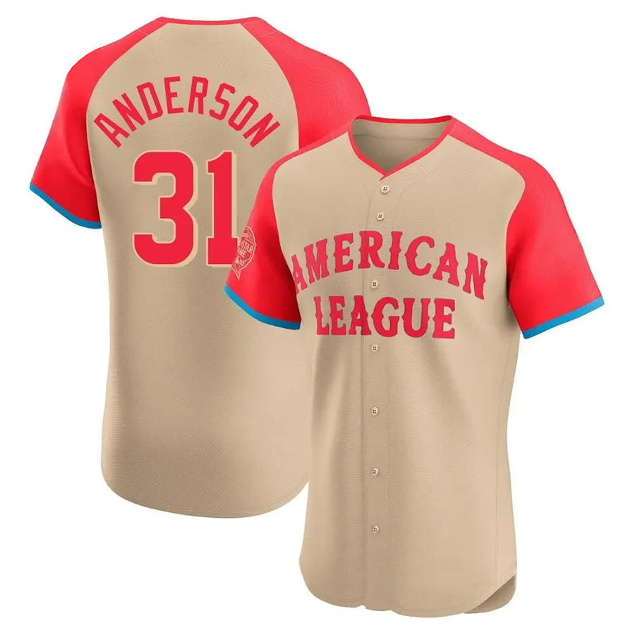 LA.Angels #31 Tyler Anderson Player Cream Home Limited Elite Baseball Jerseys baseball jersey product view 1