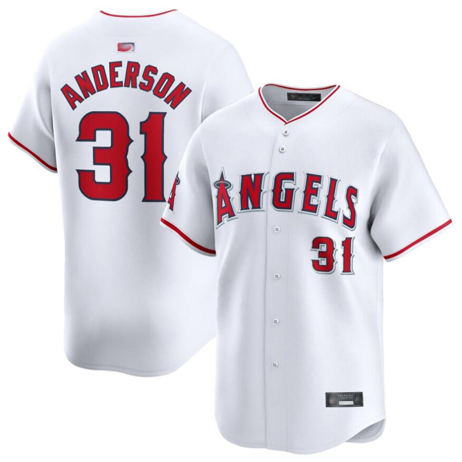 LA.Angels #31 Tyler Anderson Player White Home Limited Baseball Jerseys baseball jersey product view 1