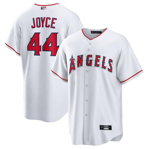 LA.Angels #44 Ben Joyce Player White Home Replica Baseball Jerseys baseball jersey product view 1