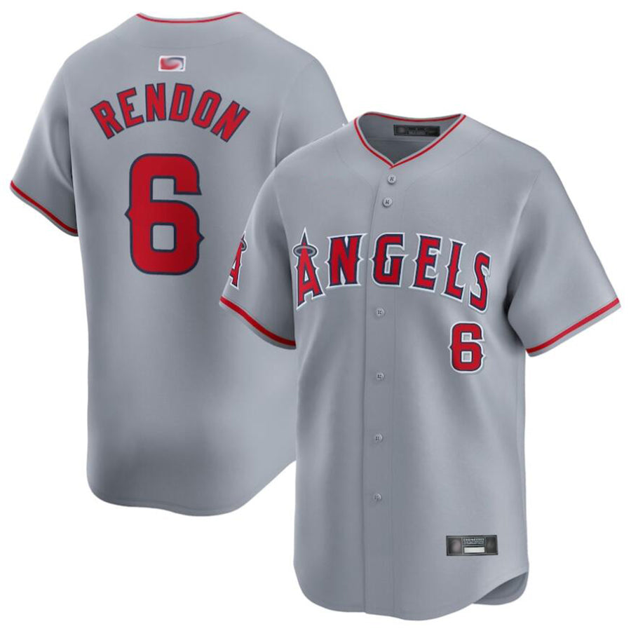 LA.Angels #6 Anthony Rendon Player Gray Home Limited Baseball Jerseys baseball jersey product view 1