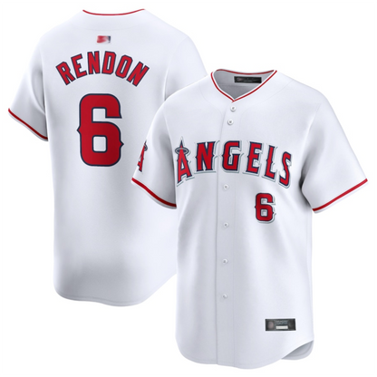 LA.Angels #6 Anthony Rendon Player White Home Limited Baseball Jerseys baseball jersey product view 1