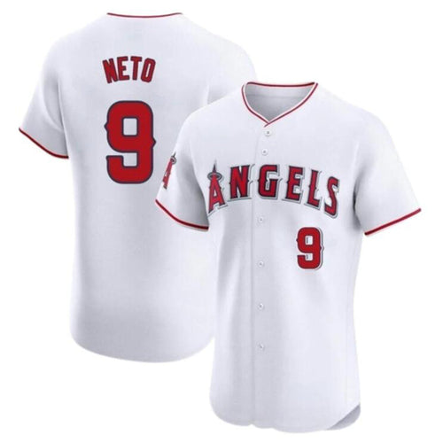 LA.Angels #9 Zach Neto Player White Home Limited Elite Baseball Jerseys baseball jersey product view 1