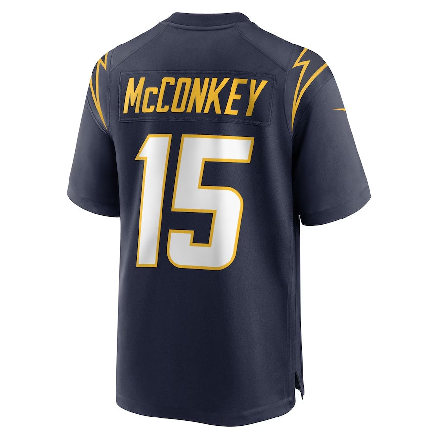 LA.Chargers #15 Ladd McConkey Player Navy Game Stitched American Football Jerseys football jersey product view 1