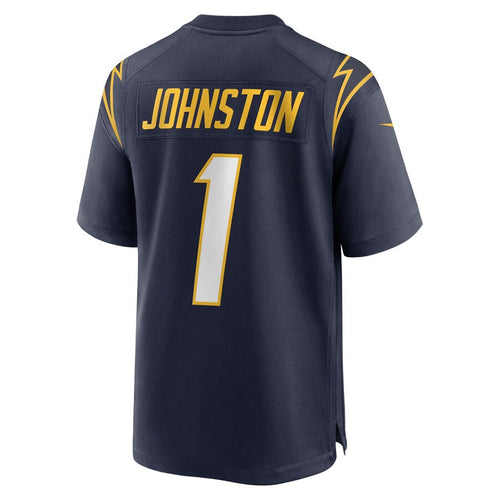 LA.Chargers #1 Quentin Johnston Player Navy Home Game Football Jerseys football jersey product view 1