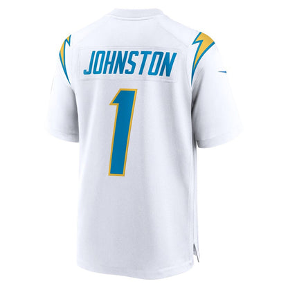 LA.Chargers #1 Quentin Johnston Player White Home Game Football Jerseys football jersey product view 1