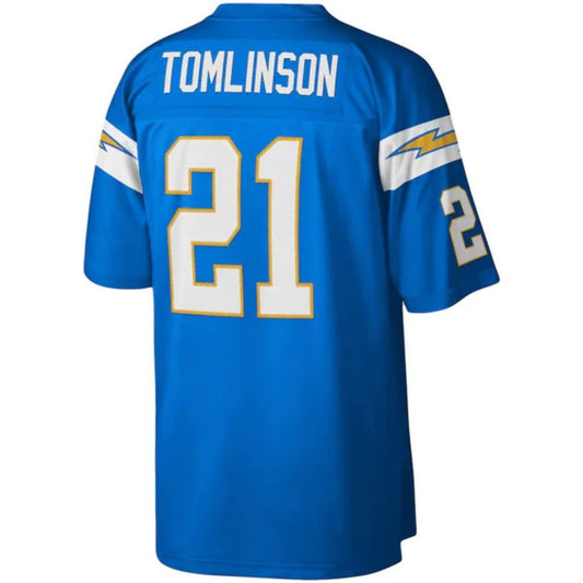 #21 LaDainian Tomlinson Player LA.Chargers Mitchell & Ness Powder Blue Legacy Replica Football Jerseys football jersey product view 1