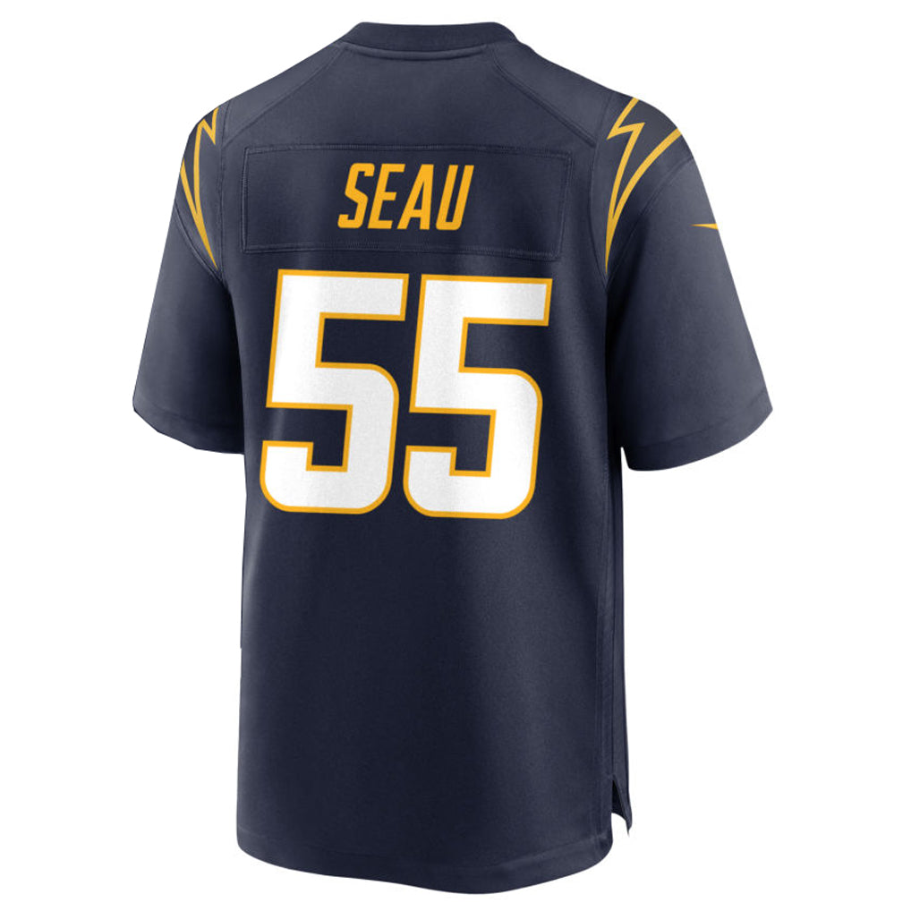 LA.Chargers #55 Junior Seau Player Alternate Navy Game Football Jerseys football jersey product view 1