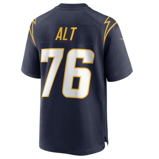 #76 Joe Alt Player LA.Chargers Navy Game Stitched Football Jerseys football jersey product view 1