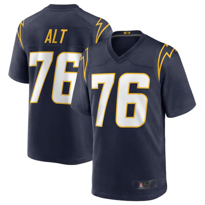 #76 Joe Alt Player LA.Chargers Navy Game Stitched Football Jerseys football jersey product view 2