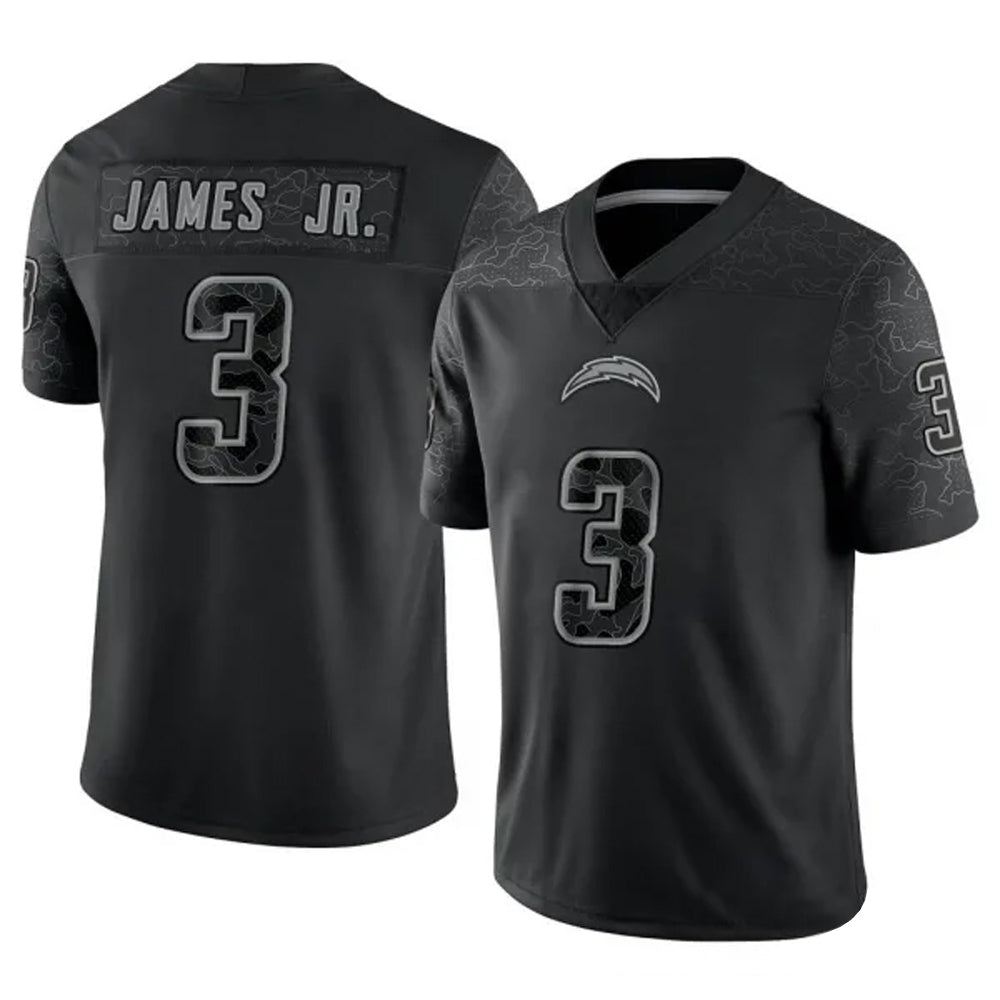 LA.Chargers Derwin James Jr. Player Black RFLCTV Limited Football Jerseys football jersey product view 1