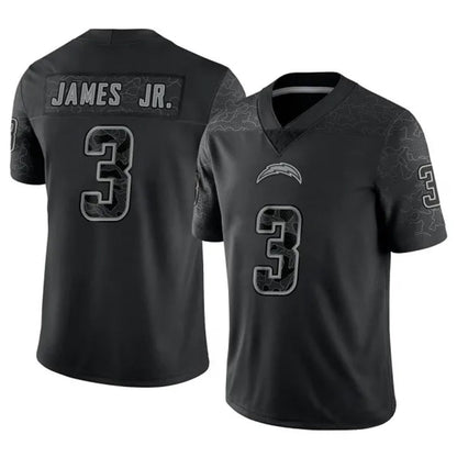 LA.Chargers Derwin James Jr. Player Black RFLCTV Limited Football Jerseys football jersey product view 1