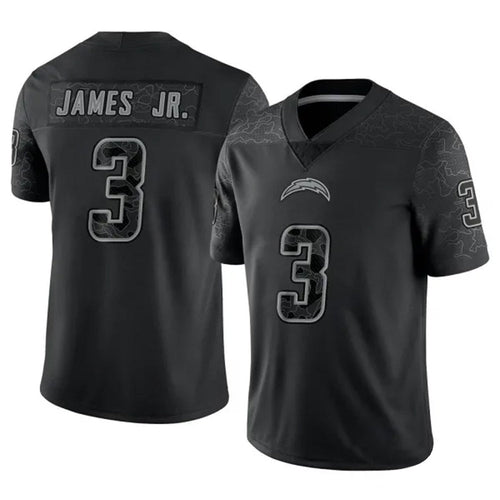 LA.Chargers Derwin James Jr. Player Black RFLCTV Limited Football Jerseys football jersey product view 1