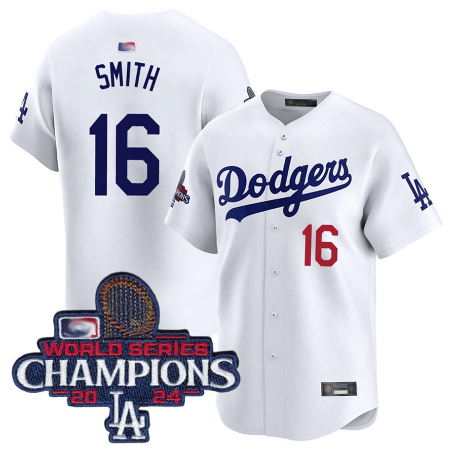 LA.Dodgers #16 Will Smith Player Home Limited World Series Champions Baseball Jerseys baseball jersey product view 1