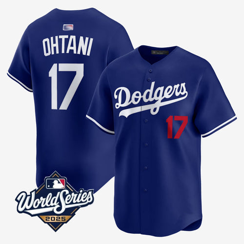 LA.Dodgers #17 Shohei Ohtani Player 2025 World Series Royal Home Game Baseball Jerseys baseball jersey product view 1