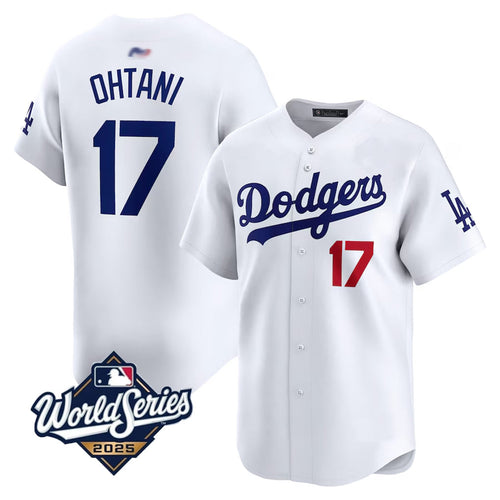 LA.Dodgers #17 Shohei Ohtani Player 2025 World Series White Home Game Baseball Jerseys baseball jersey product view 1