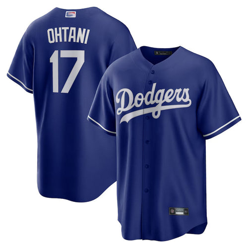 LA.Dodgers #17 Shohei Ohtani Player Royal Replica Home Baseball Jerseys baseball jersey product view 1