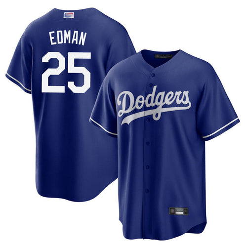 LA.Dodgers #25 Tommy Edman Player Royal Home Replica Baseball Jerseys baseball jersey product view 1
