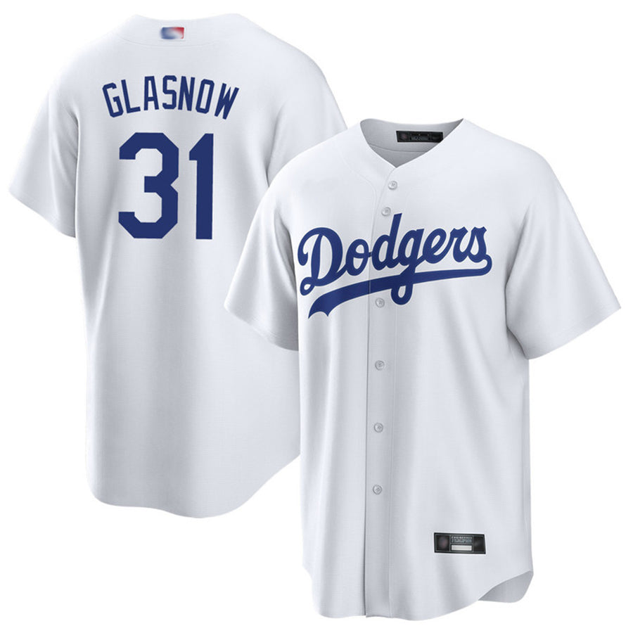 LA.Dodgers #31 Tyler Glasnow Player White Home Replica Baseball Jerseys baseball jersey product view 1