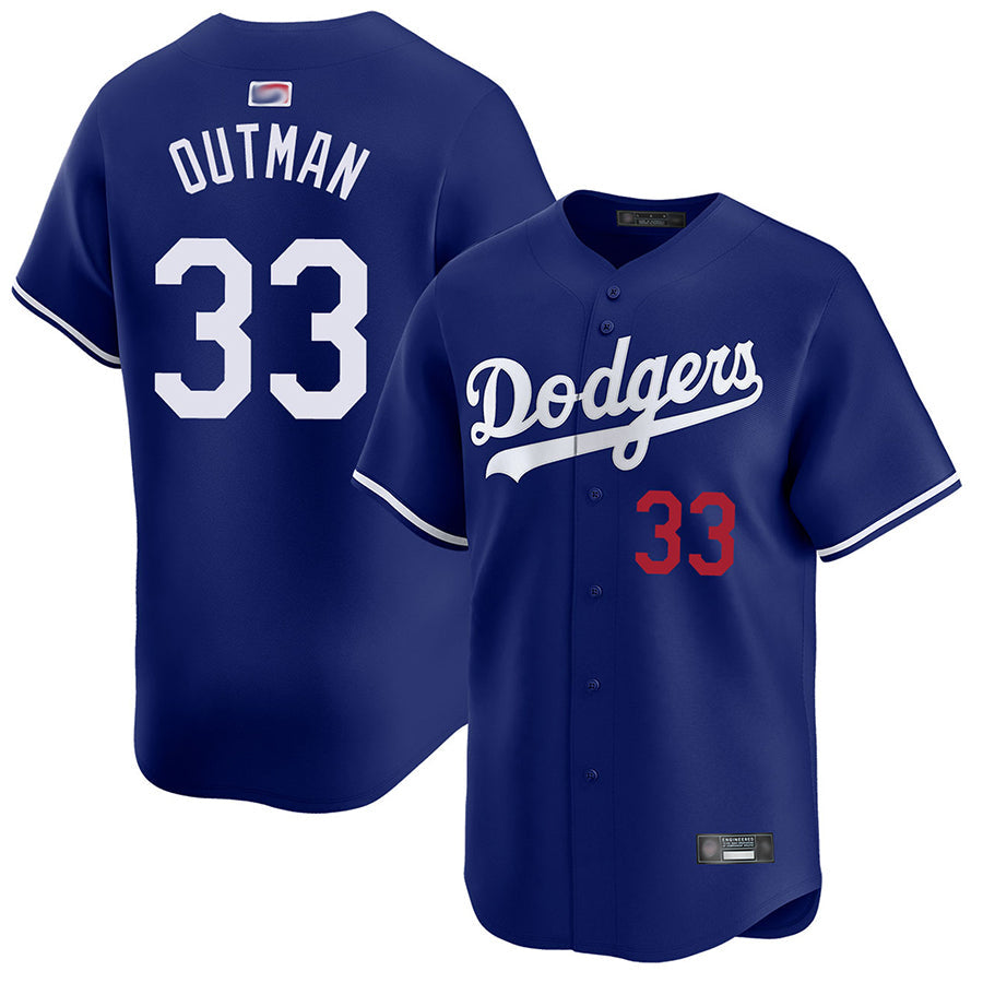 LA.Dodgers #33 James Outman Player Royal Limited Baseball Jerseys baseball jersey product view 1
