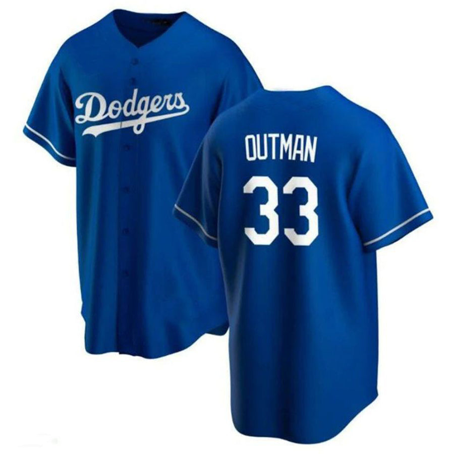 LA.Dodgers #33 James Outman Player Royal Replica Baseball Jerseys baseball jersey product view 1