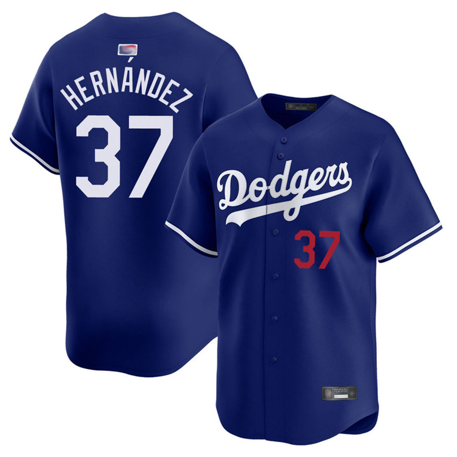 LA.Dodgers #37 Teoscar Hernandez Player Royal Home Limited Baseball Jerseys baseball jersey product view 1