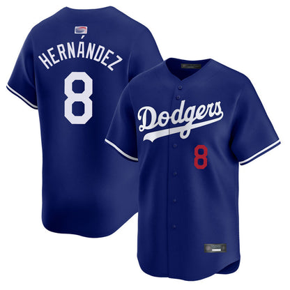 LA.Dodgers #8 Enrique Hernandez Player Royal Home Limited Baseball Jerseys baseball jersey product view 1