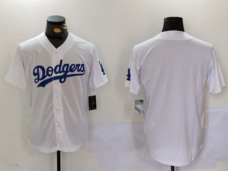 LA.Dodgers Blank Player White Jersey Cool Base Stitched Baseball Jerseys baseball jersey product view 1