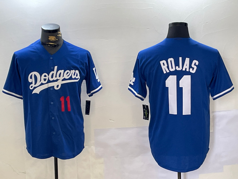 LA.Dodgers #11 Miguel Rojas Player Game Jersey Blue Cool Base Stitched Baseball Jerseys baseball jersey product view 1