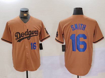 LA.Dodgers #16 Will Smith Olive Cool Base Limited Stitched Baseball Jerseys Player Jersey baseball jersey product view 1