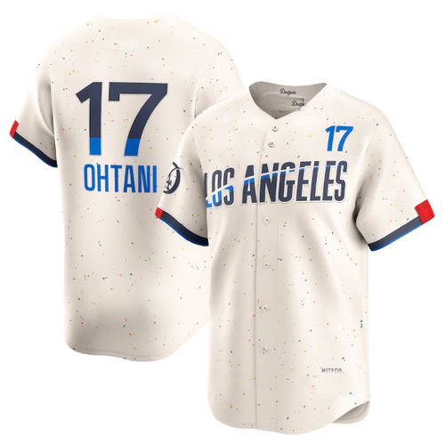 LA.Dodgers #17 Shohei Ohtani Player Cream City Connect Limited Player Baseball Jerseys baseball jersey product view 1