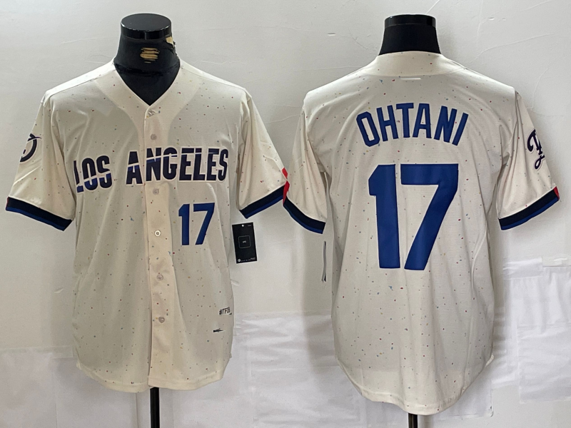 LA.Dodgers #17 Shohei Ohtani Player Cream City Connect Limited Stitched Baseball Jerseys baseball jersey product view 1