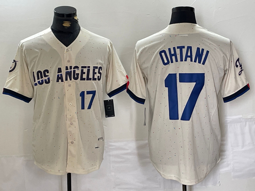 LA.Dodgers #17 Shohei Ohtani Player Cream City Connect Limited Stitched Baseball Jerseys baseball jersey product view 1