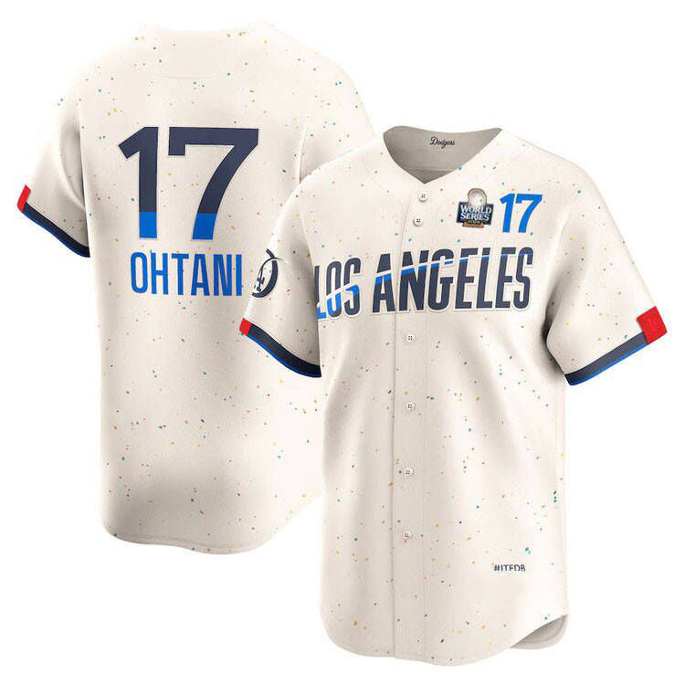 LA.Dodgers #17 Shohei Ohtani Cream Player Limited Cool Base Stitched Baseball Jerseys baseball jersey product view 1