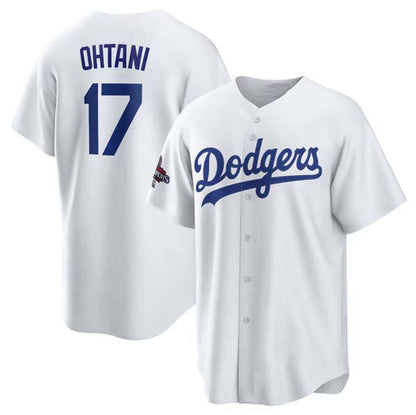 LA.Dodgers #17 Shohei Ohtani Player White World Series Champions Home Stitched Baseball Jerseys baseball jersey product view 1