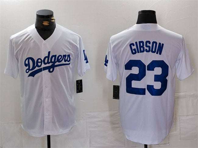 LA.Dodgers #23 Kirk Gibson Player White Game Jersey Cool Base Stitched Baseball Jerseys baseball jersey product view 1