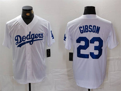 LA.Dodgers #23 Kirk Gibson Player White Game Jersey Cool Base Stitched Baseball Jerseys baseball jersey product view 1
