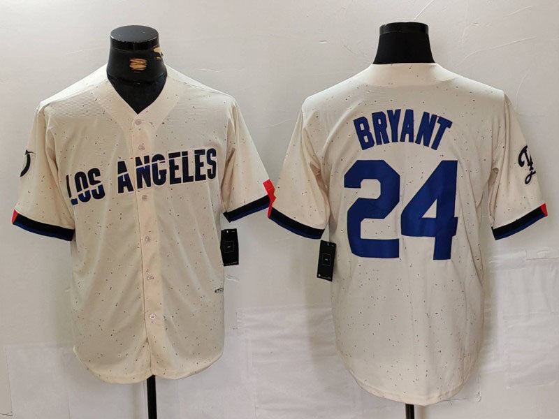LA.Dodgers #24 Kobe Bryant Player Cream City Connect Limited Stitched Baseball Jerseys baseball jersey product view 1