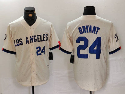 LA.Dodgers #24 Kobe Bryant Player Cream Limited Baseball Jerseys baseball jersey product view 1