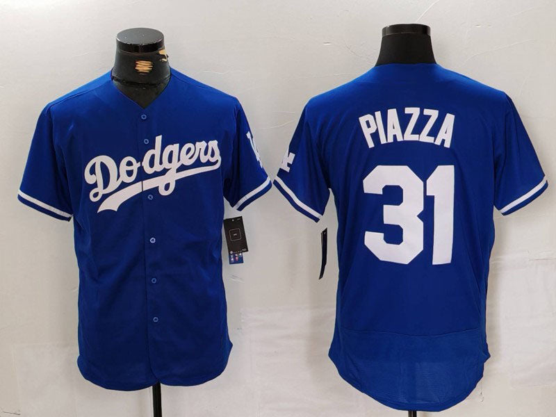 LA.Dodgers #31 Mike Piazza Player Blue Flex Base Stitched Baseball Jerseys baseball jersey product view 1