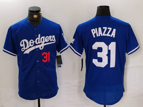 LA.Dodgers #31 Mike Piazza Player Game Jersey Blue Flex Base Stitched Baseball Jerseys baseball jersey product view 1