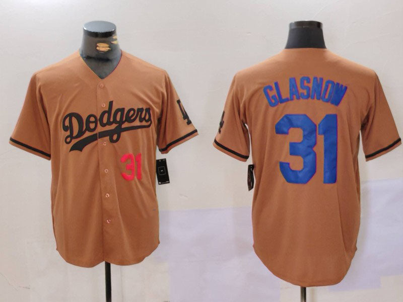 LA.Dodgers #31 Tyler Glasnow Player Jersey Olive Cool Base Limited Stitched Baseball Jerseys baseball jersey product view 1