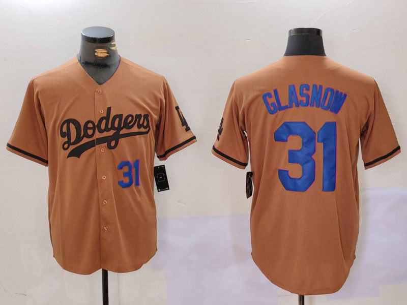 LA.Dodgers #31 Tyler Glasnow Player Game Jersey Olive Cool Base Limited Stitched Baseball Jerseys baseball jersey product view 1