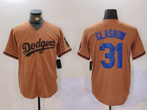 LA.Dodgers #31 Tyler Glasnow Olive Cool Base Limited Stitched Baseball Jerseys Player Game Jersey baseball jersey product view 1