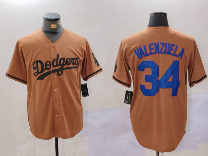 LA.Dodgers #34 Toro Valenzuela Player Game Jersey Olive Cool Base Limited Stitched Baseball Jerseys baseball jersey product view 1