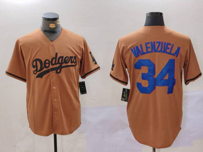 LA.Dodgers #34 Toro Valenzuela Player Game Jersey Olive Cool Base Limited Stitched Baseball Jerseys baseball jersey product view 1
